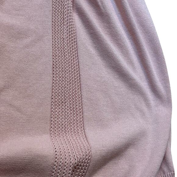 Athleta Evergreen Sweater Medium Light Pink Hooded Pullover - Picture 6 of 6